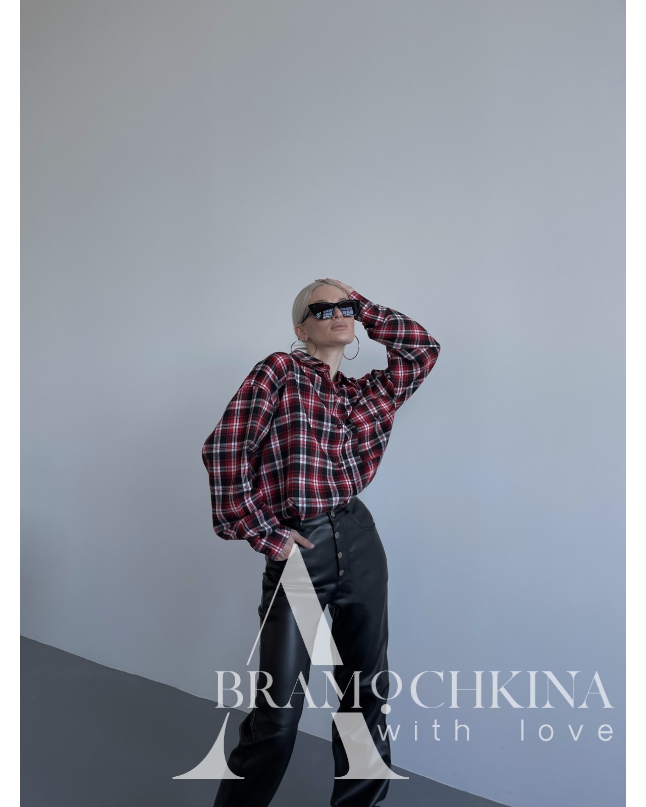 Сорочка в клітинку Червона